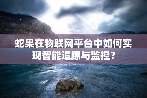 蛇果在物联网平台中如何实现智能追踪与监控？