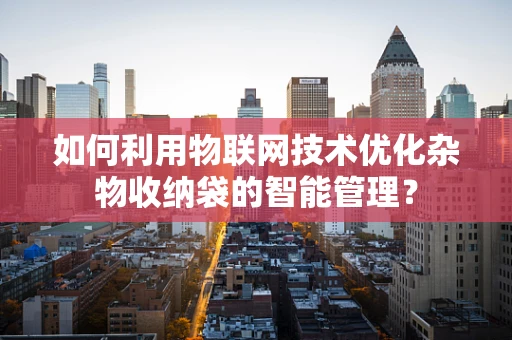 如何利用物联网技术优化杂物收纳袋的智能管理？