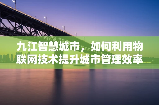 九江智慧城市，如何利用物联网技术提升城市管理效率？