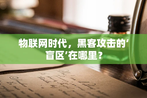 物联网时代，黑客攻击的‘盲区’在哪里？