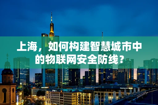 上海，如何构建智慧城市中的物联网安全防线？