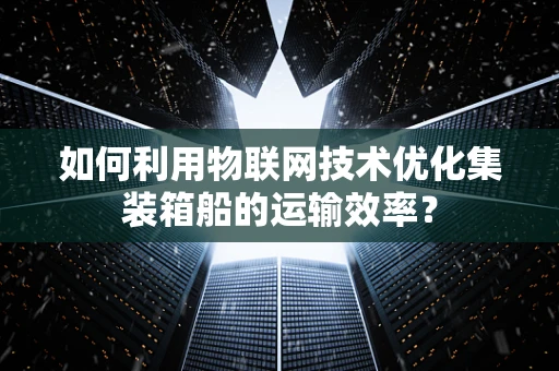 如何利用物联网技术优化集装箱船的运输效率？