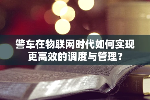 警车在物联网时代如何实现更高效的调度与管理？