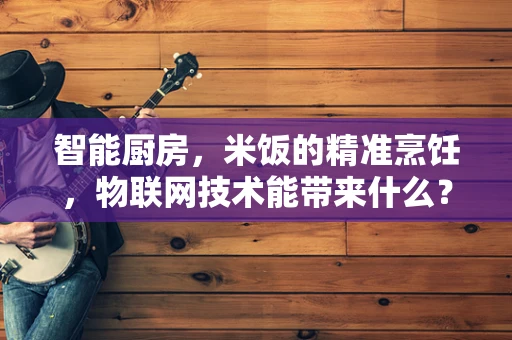 智能厨房，米饭的精准烹饪，物联网技术能带来什么？