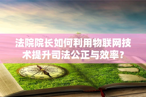 法院院长如何利用物联网技术提升司法公正与效率？