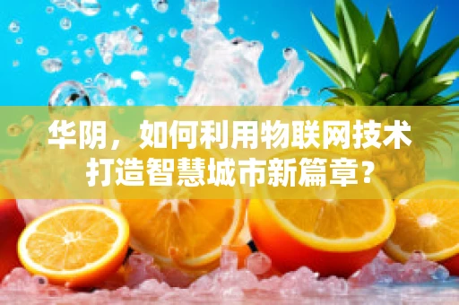 华阴，如何利用物联网技术打造智慧城市新篇章？