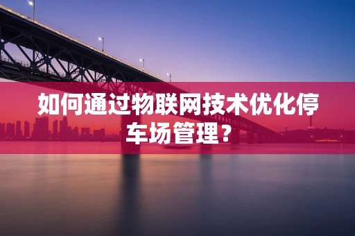 如何通过物联网技术优化停车场管理？