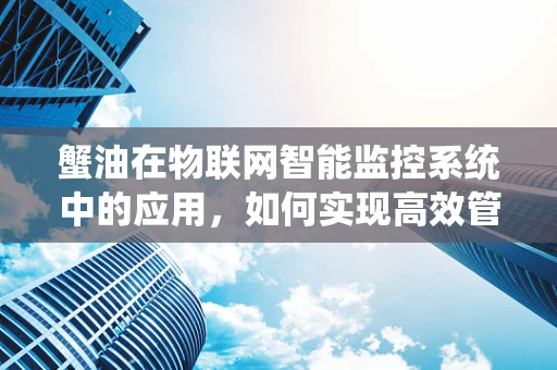 蟹油在物联网智能监控系统中的应用，如何实现高效管理与安全存储？