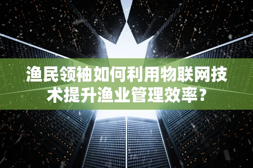 渔民领袖如何利用物联网技术提升渔业管理效率？