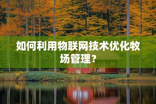 如何利用物联网技术优化牧场管理？