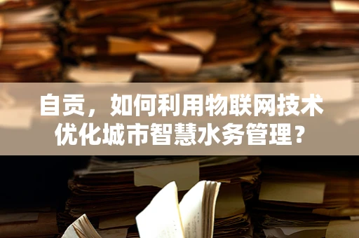 自贡，如何利用物联网技术优化城市智慧水务管理？