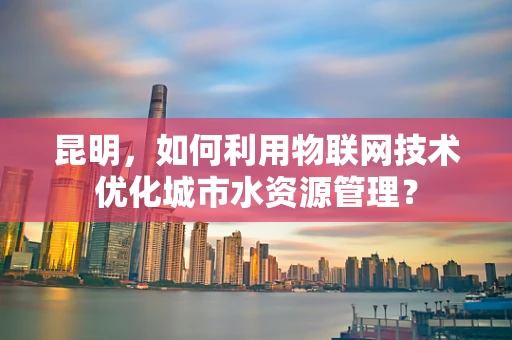 昆明，如何利用物联网技术优化城市水资源管理？