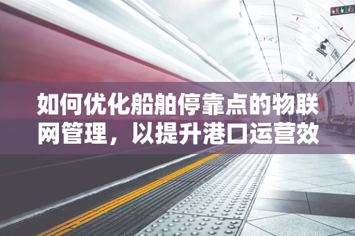 如何优化船舶停靠点的物联网管理，以提升港口运营效率？