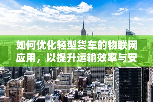 如何优化轻型货车的物联网应用，以提升运输效率与安全性？