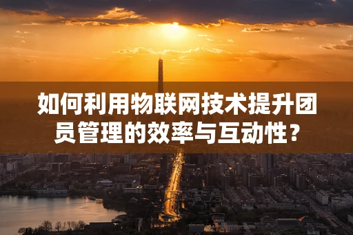 如何利用物联网技术提升团员管理的效率与互动性？