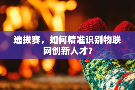 选拔赛，如何精准识别物联网创新人才？