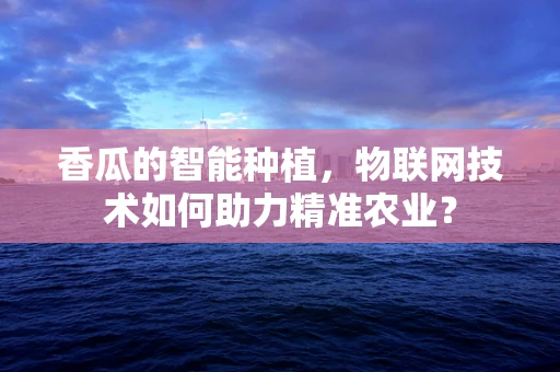 香瓜的智能种植，物联网技术如何助力精准农业？