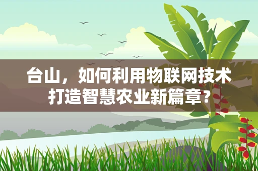 台山，如何利用物联网技术打造智慧农业新篇章？