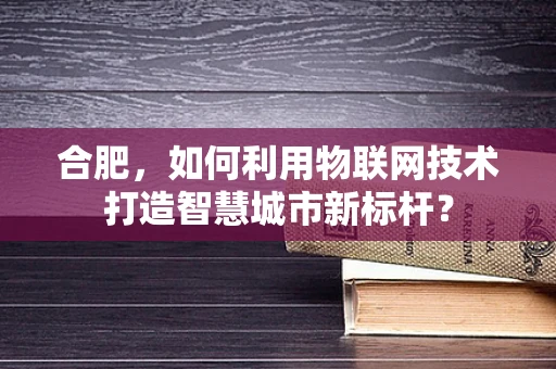 合肥，如何利用物联网技术打造智慧城市新标杆？