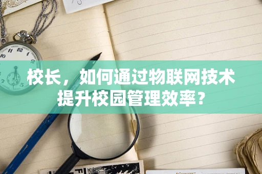 校长，如何通过物联网技术提升校园管理效率？