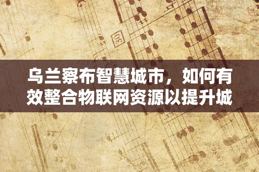 乌兰察布智慧城市，如何有效整合物联网资源以提升城市管理效率？