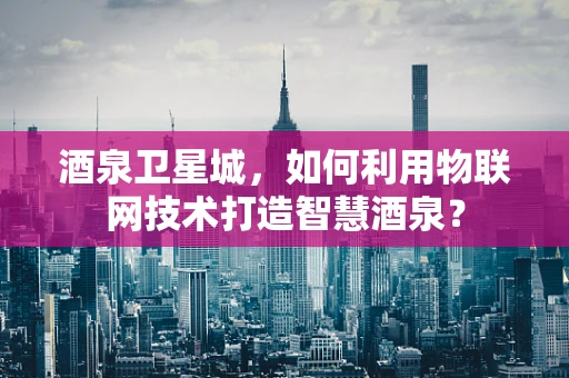 酒泉卫星城，如何利用物联网技术打造智慧酒泉？