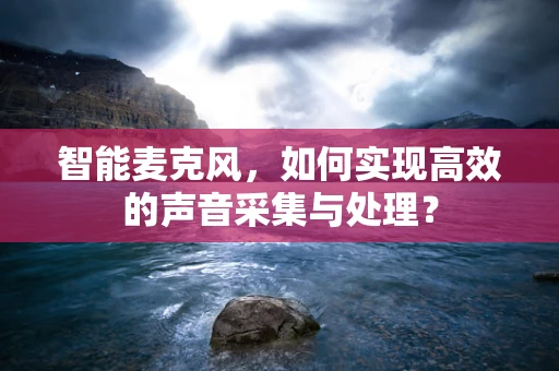 智能麦克风，如何实现高效的声音采集与处理？