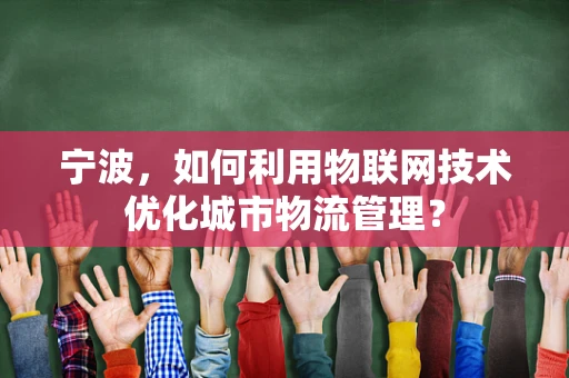 宁波，如何利用物联网技术优化城市物流管理？