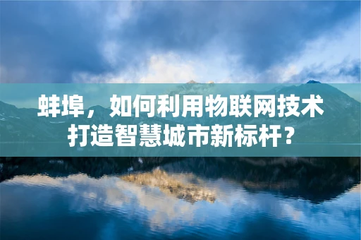 蚌埠，如何利用物联网技术打造智慧城市新标杆？