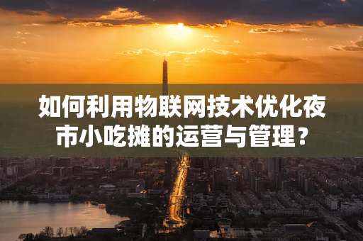 如何利用物联网技术优化夜市小吃摊的运营与管理？