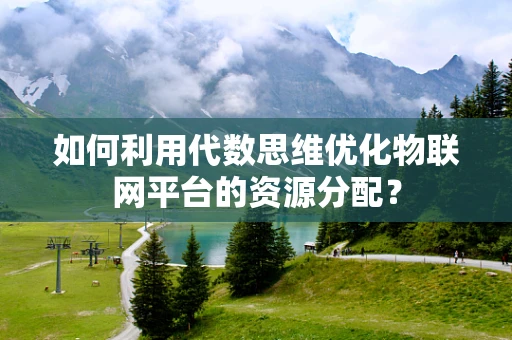 如何利用代数思维优化物联网平台的资源分配？