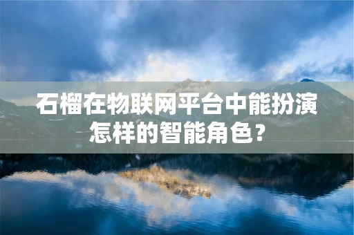 石榴在物联网平台中能扮演怎样的智能角色？