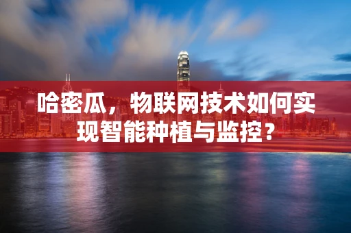 哈密瓜，物联网技术如何实现智能种植与监控？