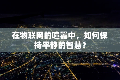 在物联网的喧嚣中，如何保持平静的智慧？