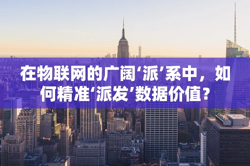 在物联网的广阔‘派’系中，如何精准‘派发’数据价值？