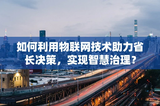 如何利用物联网技术助力省长决策，实现智慧治理？