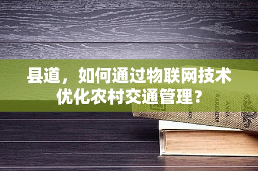 县道，如何通过物联网技术优化农村交通管理？